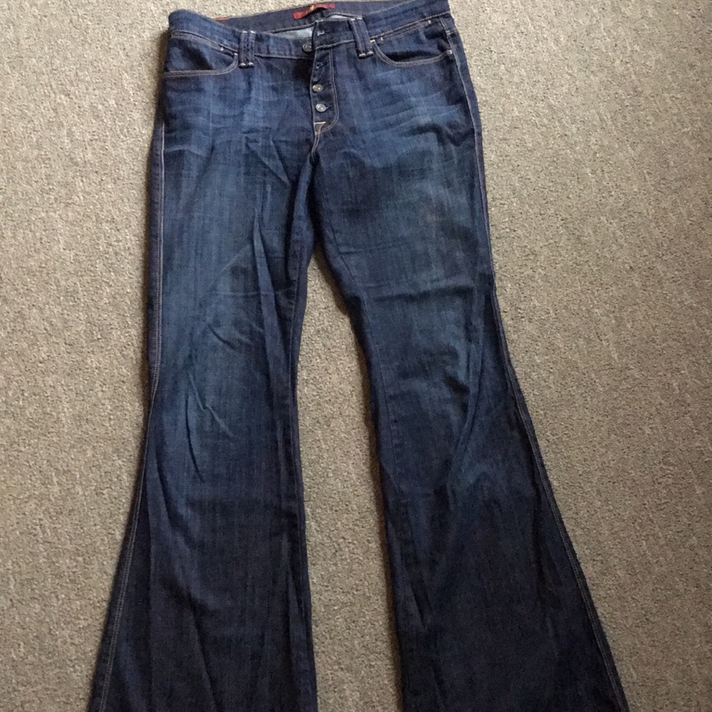 Flare high rise jeans